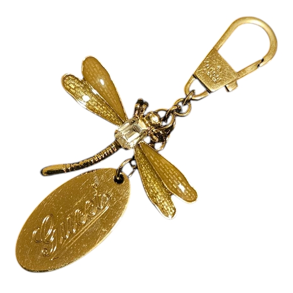 Gold Dragonfly Keychain - Picture 3 of 5